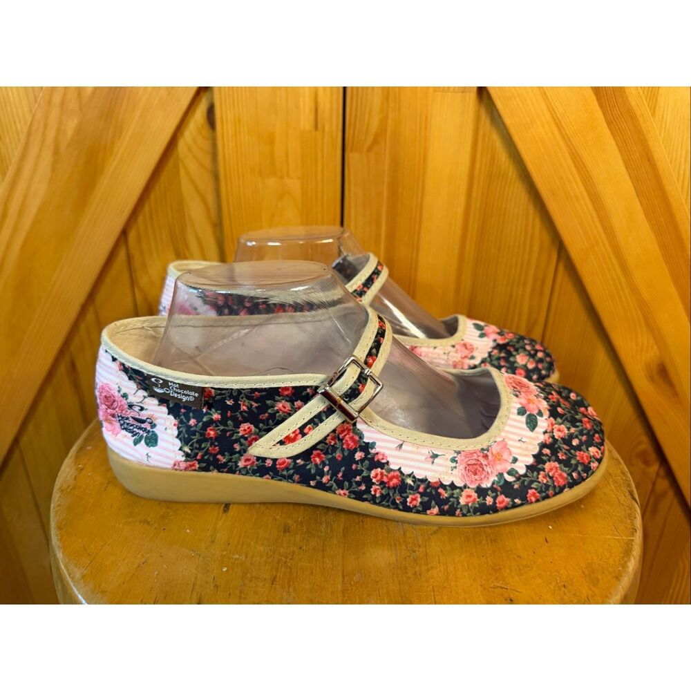 Hot Chocolate Design Chocolaticas Pandora Mary Jane Flat Shoes Size EU40 US 9-9.